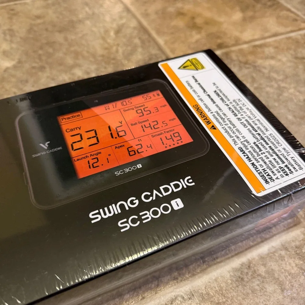 Swing Caddie SC300i Professional Grade Golf Launch Monitor Black Doppler Radar